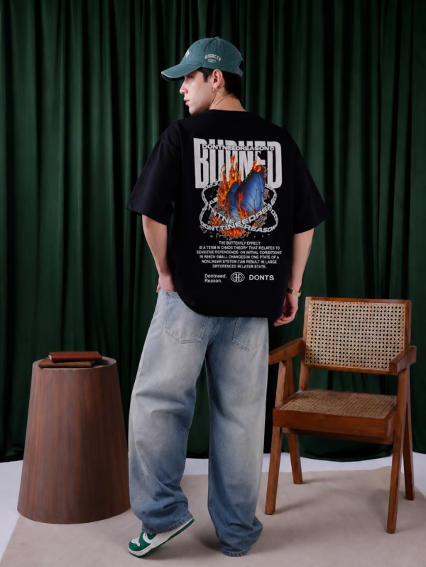 BUTTERFLY EFFECT OVERSIZED TEE- BURNED BOUND EDITION
